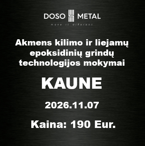 Liejamų grindų mokymai Lapkričio 7d.